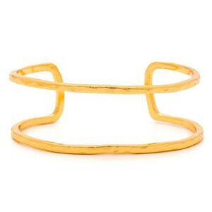 NWT Gorjana Teagan Cuff 18K Gold Bracelet Bangle Think Boho Stack Layer Feminine